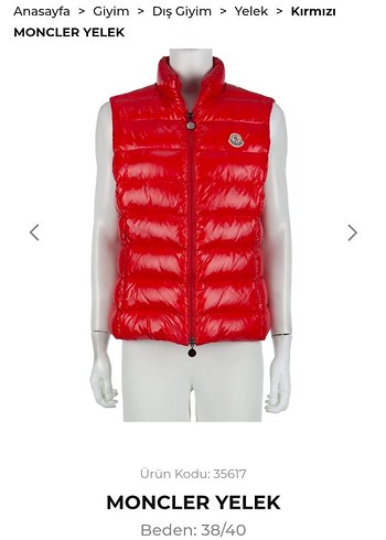 Moncler Orijinal Yelek - Görsel 3