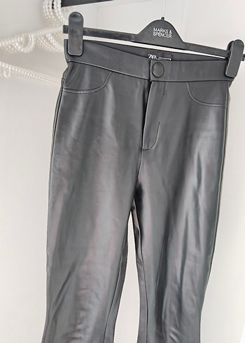 Zara Deri Pantolon - Görsel 8
