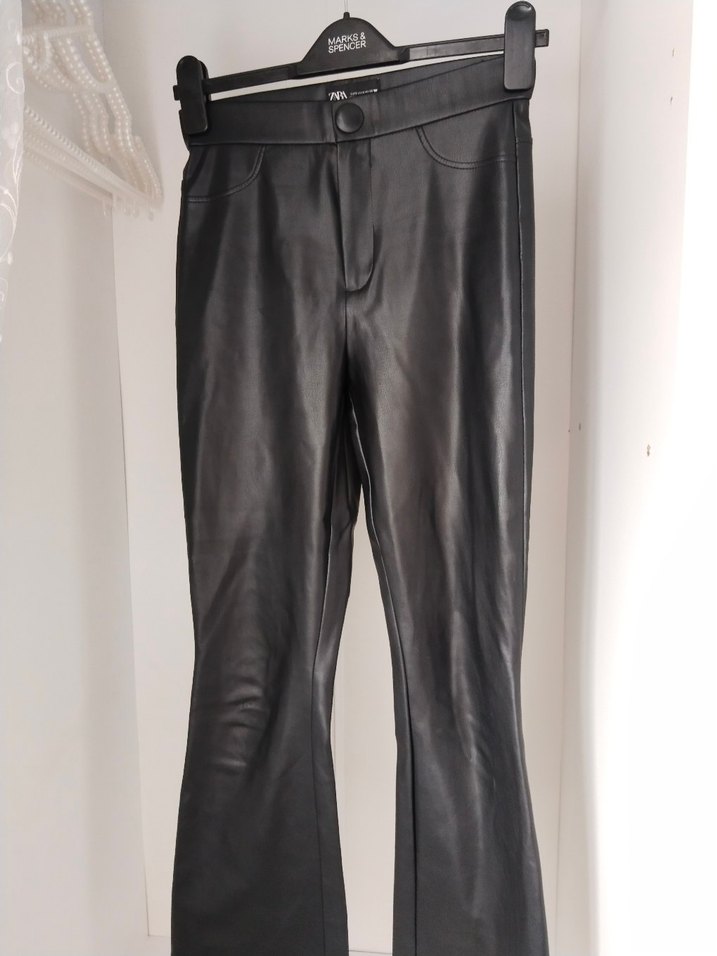 Zara Deri Pantolon - Görsel 5