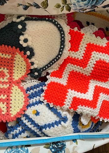 Renkli El Örgüsü Banyo Süngeri Seti - Görsel 4