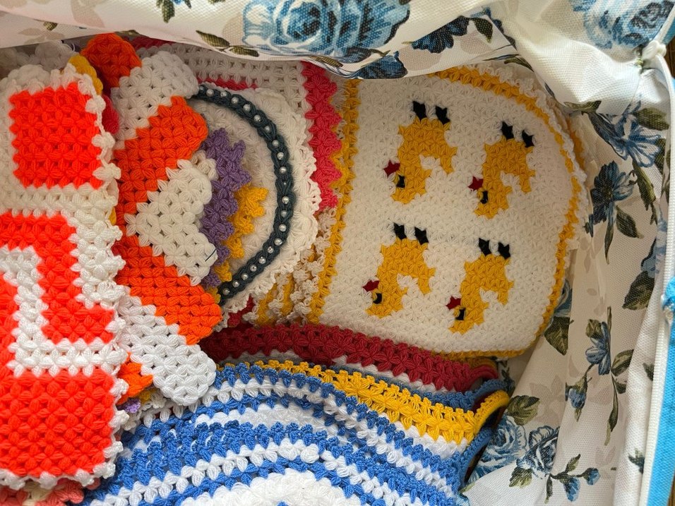 Renkli El Örgüsü Banyo Süngeri Seti - Görsel 5