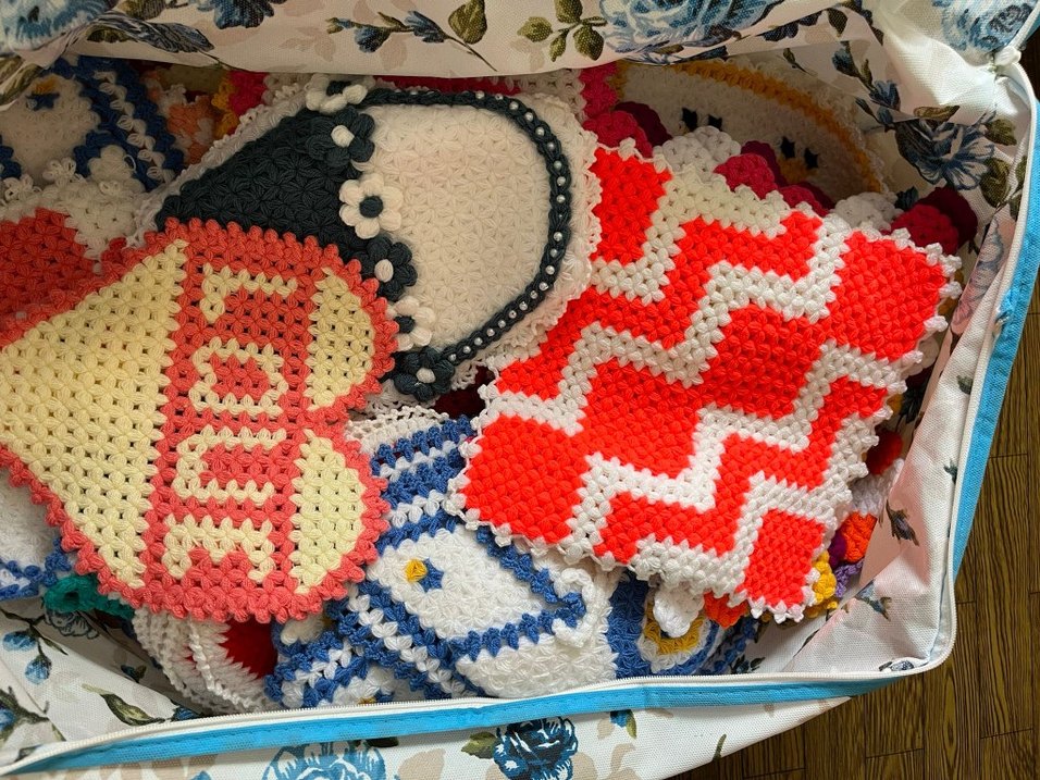 Renkli El Örgüsü Banyo Süngeri Seti - Görsel 4