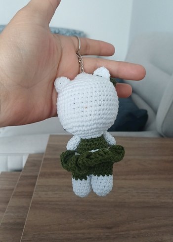 Renkli Örgü Bohem Kadın Anahtarlık - Görsel 2