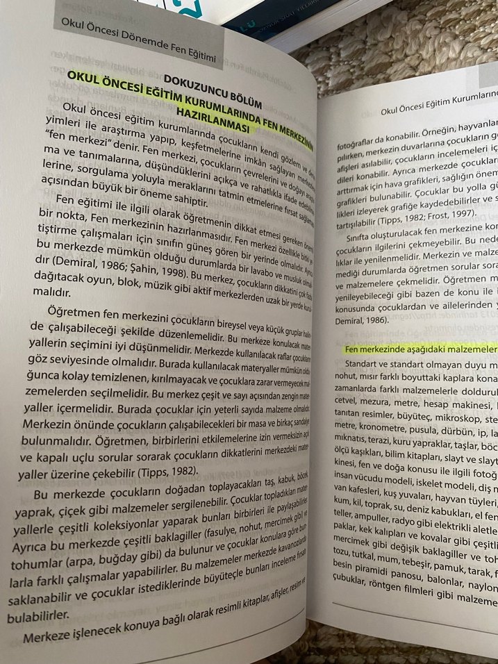 Okul Öncesi Dönemde Fen Eğitimi Kitabı Vize yayınları - Görsel 3