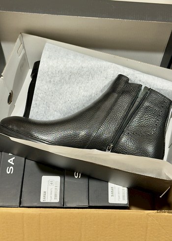 Sarar Siyah Hakiki Deri Erkek Bot 42 - Görsel 5