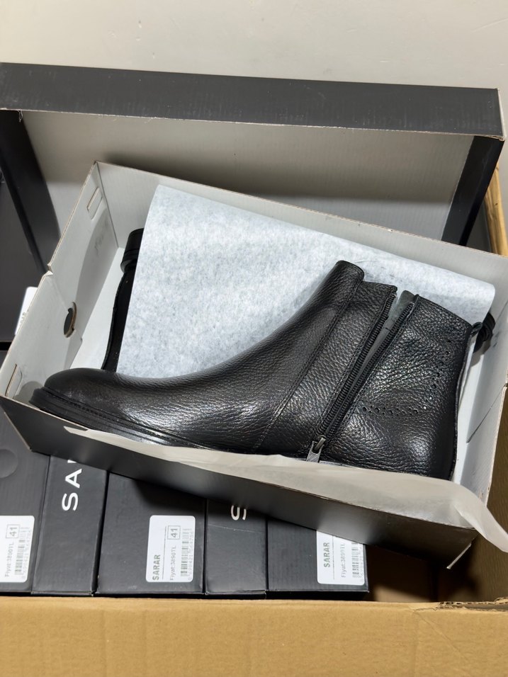 Sarar Siyah Hakiki Deri Erkek Bot 42 - Görsel 2