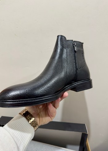 Sarar Siyah Hakiki Deri Erkek Bot 43 - Görsel 5