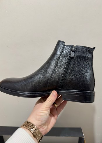 Sarar Siyah Hakiki Deri Erkek Bot 43 - Görsel 6