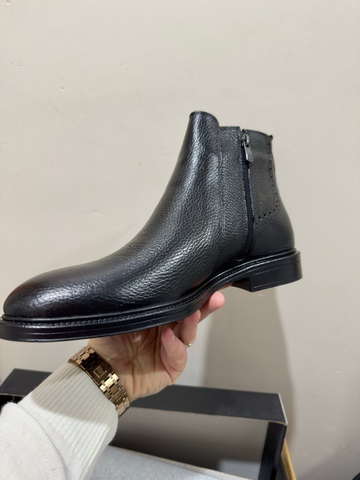 Sarar Siyah Hakiki Deri Erkek Bot 43 - Görsel 5