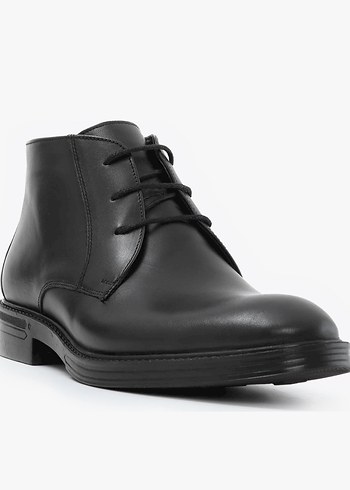 Tamer Tanca Hakiki Deri Siyah Bot 41 Numara - Görsel 5