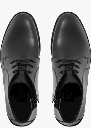 Tamer Tanca Hakiki Deri Siyah Bot 41 Numara - Görsel 10