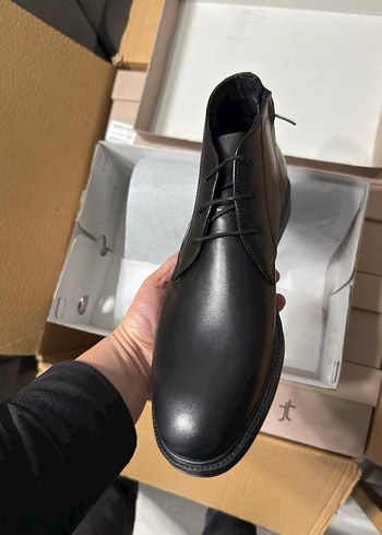 Tamer Tanca Hakiki Deri Siyah Bot 41 Numara - Görsel 2