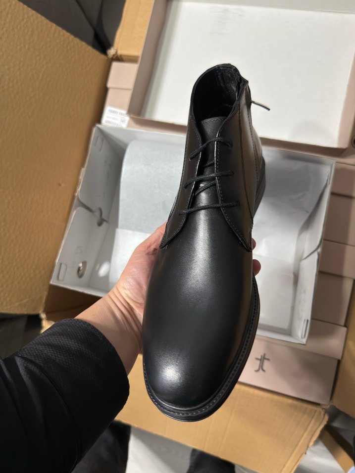 Tamer Tanca Hakiki Deri Siyah Bot 41 Numara - Görsel 2