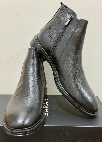 Sarar Siyah Hakiki Deri Erkek Bot 40 Numara - Görsel 2