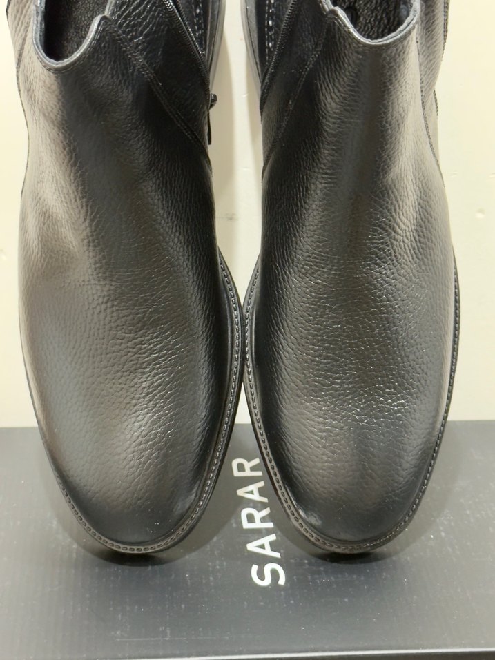 Sarar Siyah Hakiki Deri Erkek Bot 40 Numara - Görsel 3