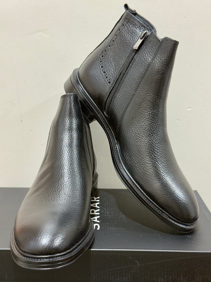 Sarar Siyah Hakiki Deri Erkek Bot 43 - Görsel 5