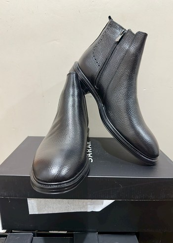 Sarar Siyah Hakiki Deri Erkek Bot 44 - Görsel 3