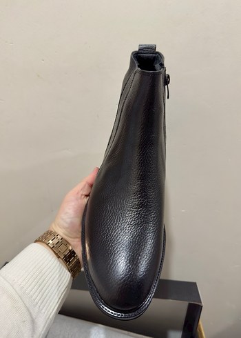 Sarar Siyah Hakiki Deri Erkek Bot 44 - Görsel 7