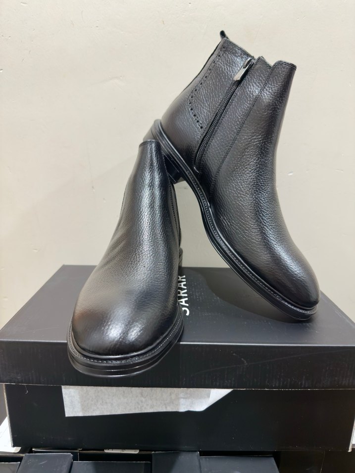 Sarar Siyah Hakiki Deri Erkek Bot 44 - Görsel 3