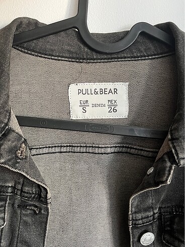 s Beden siyah Renk Siyah Eskitme Pull&Bear Kot Ceket