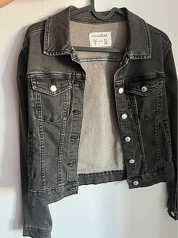 Siyah Eskitme Pull&Bear Kot Ceket