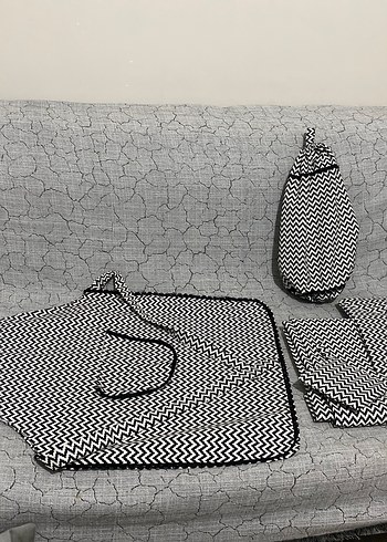 mutfak seti mutfak önlüğü masa örtüsü  5 parça - Görsel 5