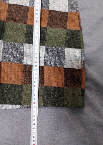 Bohem Kareli Örgü Midi Etek - Görsel 5