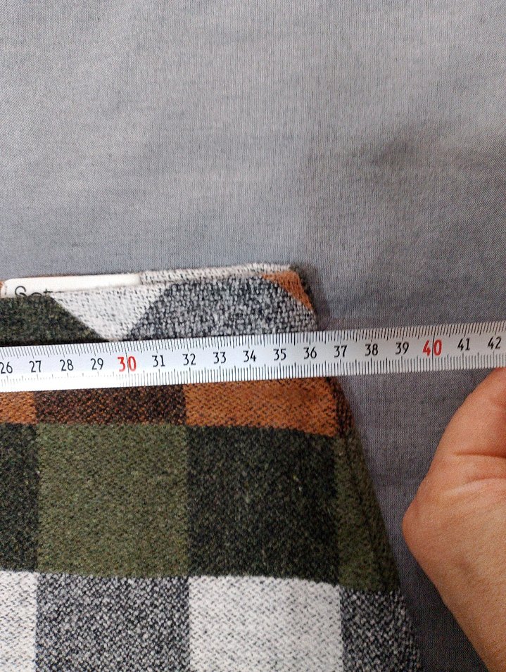 Bohem Kareli Örgü Midi Etek - Görsel 4