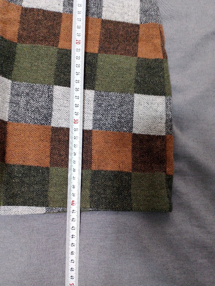 Bohem Kareli Örgü Midi Etek - Görsel 5