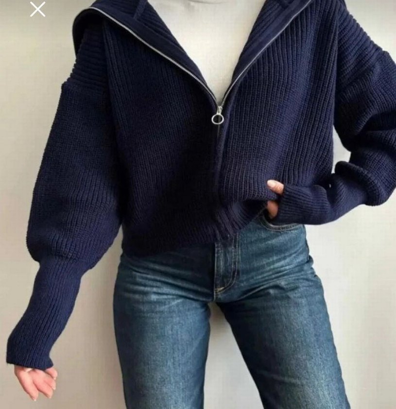 Lacivert Triko Kazak - Görsel 2