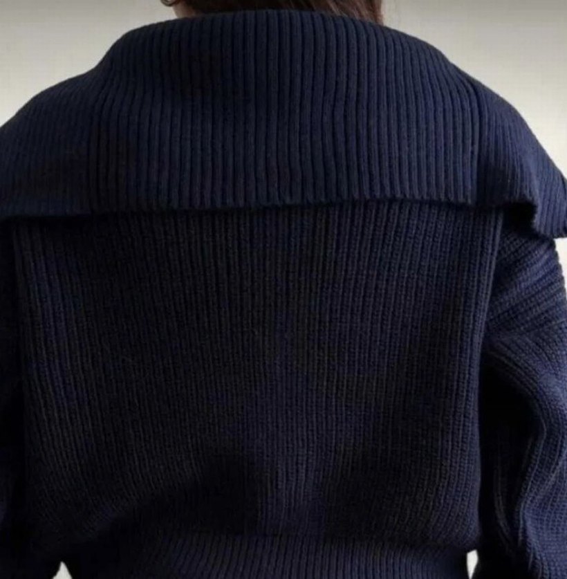 Lacivert Triko Kazak - Görsel 3