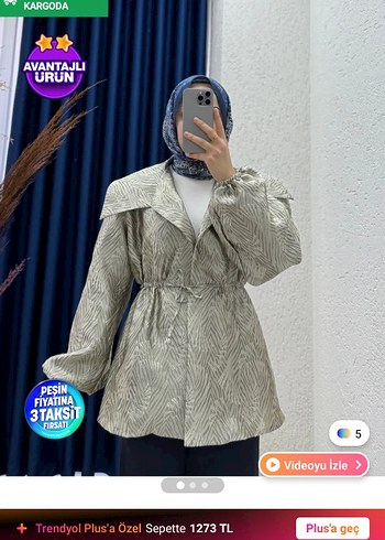 Gri Zebra Desenli Kemerli Midi Kadın Kaban