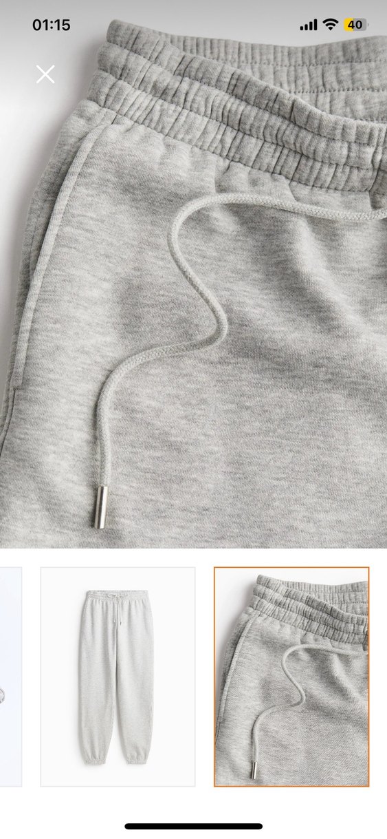 Gri Rahat Kesim Kadın Eşofman Altı - Görsel 4