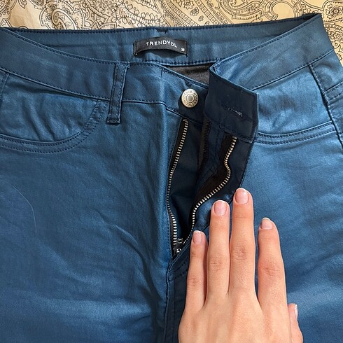 38 Beden Trendyol Sıvama Deri Pantolon