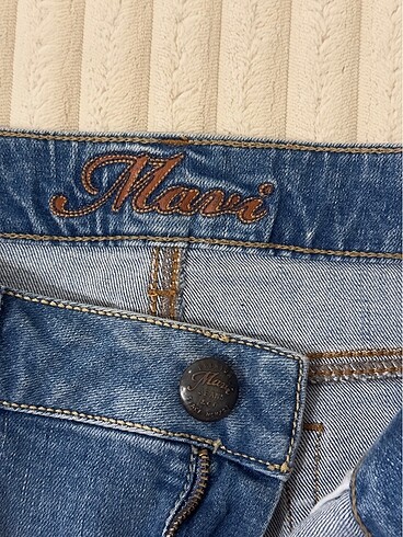 Vintage Mavi Marka Kot Etek