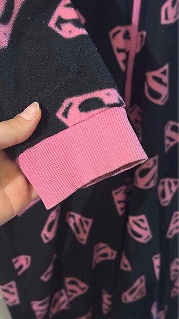 universal Beden çeşitli Renk Kapüşonlu Polar Pijama Tulum