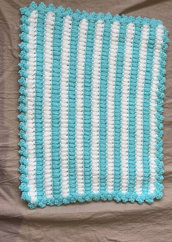 Turkuaz Beyaz Çizgili Banyo Süngeri - Görsel 2