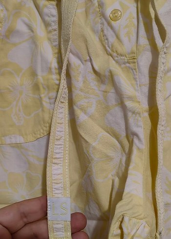 La Senza Sarı Desenli Keten short pijama - Görsel 5