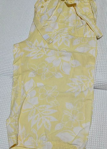 La Senza Sarı Desenli Keten short pijama - Görsel 3