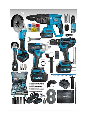 Şarjlı set matkap Hilti spiral somun sıkma 