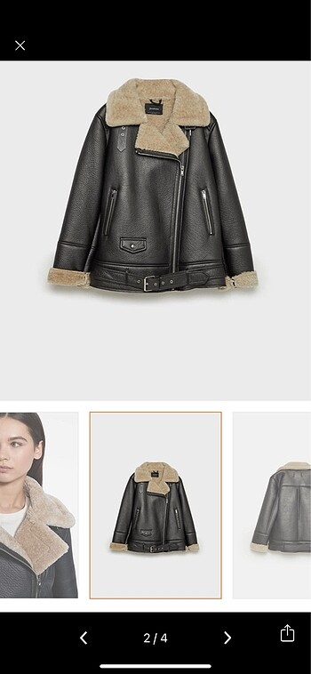 Stradivarius Stradivarius suni biker ceket