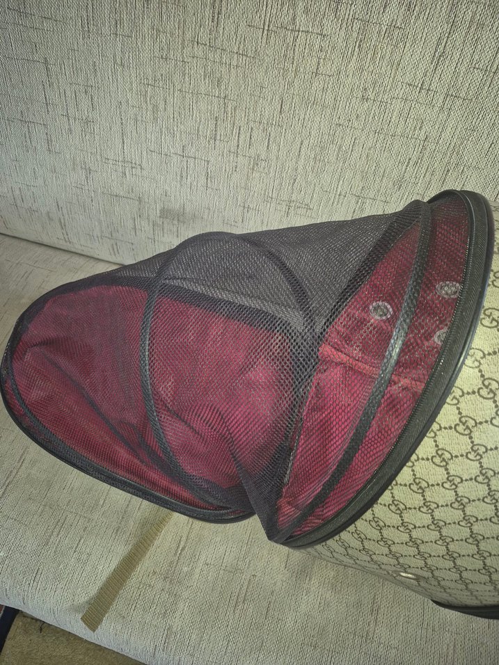 Kahverengi Şeffaf Kedi Taşıma Çantası - Görsel 4