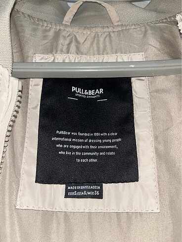 Pull and Bear Bej bomber ceket