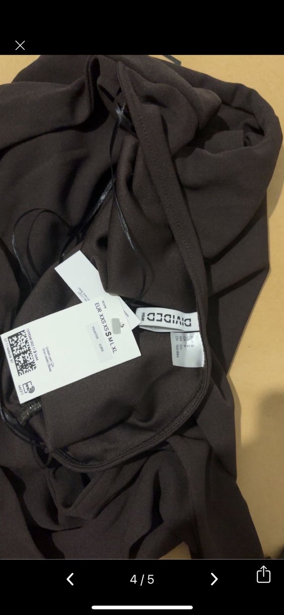 Hm drapeli kısa elbise - Görsel 5