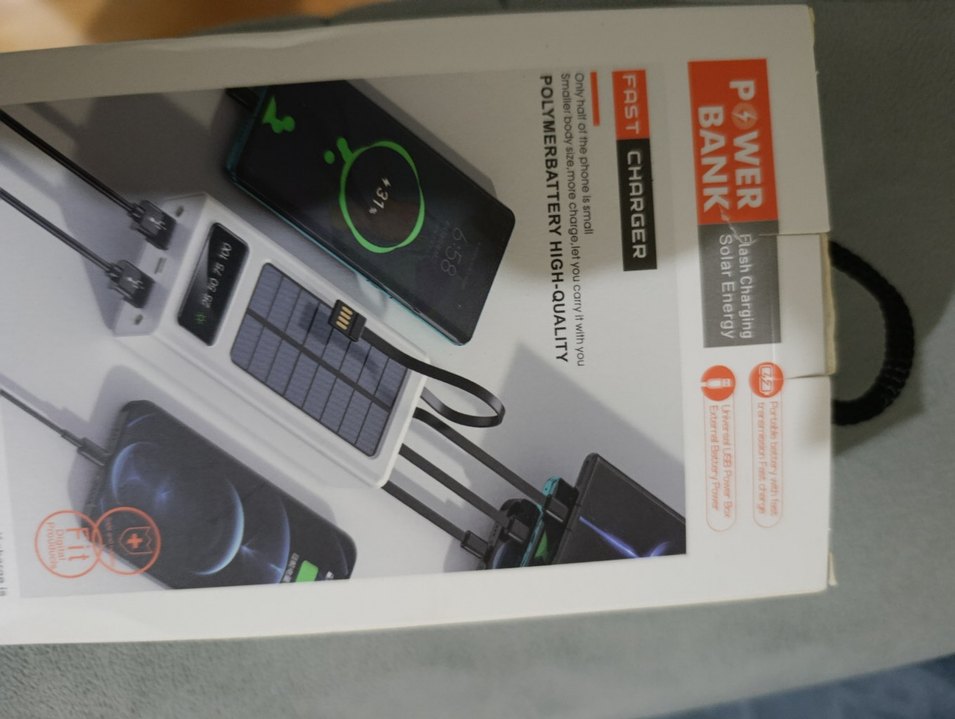 Güneş Enerjili Taşınabilir Power Bank Siyah - Görsel 2