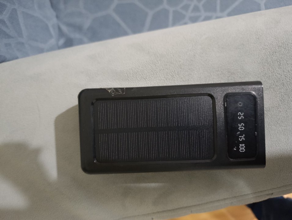 Güneş Enerjili Taşınabilir Power Bank Siyah - Görsel 3