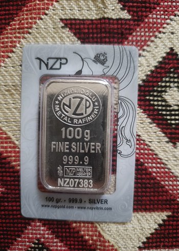 100g Ayar 999.9 Gümüş Metal Rozet - Görsel 2