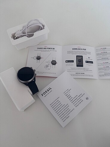  Beden siyah Renk Fossil Sport Smartwatch
