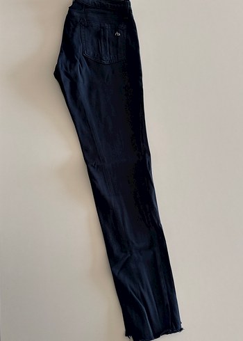 Rag & Bone Siyah Midi Boy Regular Fit Kadin Kot Pantolon