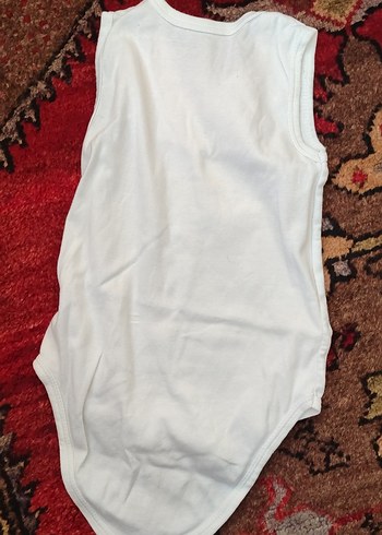 Beyaz Erkek Bebek Kolsuz Body - Görsel 2